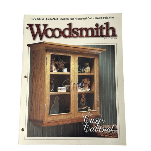 Vintage Woodsmith Woodworking Magazine u Vol 19 Issue 113 October 1997 Curio Ca - Picture 1 of 8